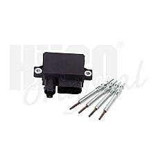 Releu,instalatia de comanda bujii incandescente stecherele cu incandescenta setate cu controller BMW 1 E81 1 E82 1 E87 1 E88 3 E90 3 E91 3 E92 3 E93 5 E60 5 E61 X1 E84 X3 E83 2.0D 06.04-06.15 HUCO HUCO132300
