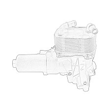 Locas filtru ulei Oil filter housing set with an oil cooler cu un cartu de ulei AUDI A3 Q2 Q3 CUPRA FORMENTOR SEAT ATECA LEON TARRACO SKODA KAROQ KODIAQ OCTAVIA IV SUPERB III 2.0D 11.14- OE VW 05L 115 389AF