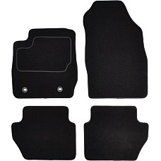 Covoras podea textil Floor mats Velours 4 pcs front/rear set colour neagra FORD FIESTA VI 06.08- Saloon round fittings MAMMOOTH MMT A041 FOR89 PRM 01