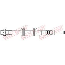 Furtun frana Furtun/conducta de frana flexibil Spate Dreapta/Stanga lungime 460mm M10x1/M10x1 BMW 1 F40 2 F45 2 GRAN COUPE F44 2 GRAN TOURER F46 X1 F48 1.2-2.0D 09.13- QUICK BRAKE QB32.220