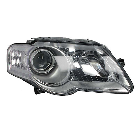 Far Lampa frontala Dreapta H7/H7 electric cu motor culoare insert: cromat VW PASSAT B6 TYC TYC 20-0733-05-2