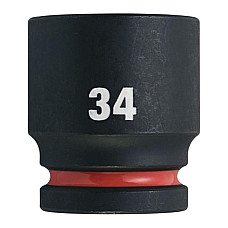 "Tubulare si accesorii Socket impact Hexagonal 3/4"" metric size: 34 mm finish: neagra / phosphate" MILWAUKEE 4932480371