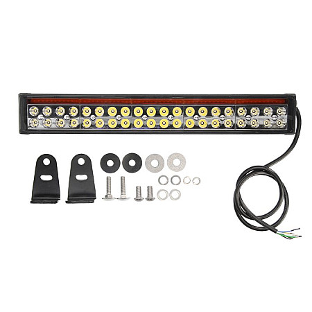Far Universal headlamp long-range LED 12/24V width 538mm height 98mm depth: 942mm transparent aluminium neagra high beam flash light WAS 1544 W221.2
