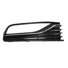 Bara piese Acoperire bara fata Dreapta cu gauri pentru lampa de ceata plastic crom negru negru lucios potriveste VW POLO 0609 0514 0917 BLIC 6502 07 9507994FP