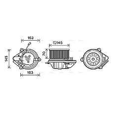 Electromotor, ventilatie interioara Suflanta de aer  CITROEN AX SAXO PEUGEOT 106 I 106 I/HATCHBACK 106 II 106 II/HATCHBACK 405 I 405 II 405 II/KOMBI 406 1.0-Electric 07.86-12.04 AVA COOLING CN8515 AVA