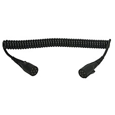 Cablu infasurat Spiral electric wire polyurethane max length 45m with female plugs number of pins: 7 plug type: N 24V no of lines: 1x15+6x1mm coated plugs type N EURO 5 PHILLIPS D212-01-045-1001