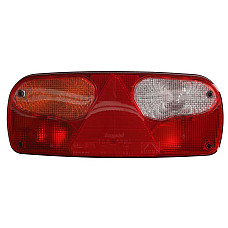 Stop spate Rear lamp L ECOPOINT I 24V with indicator with fog light reversing light with stop light parking light with plate lighting triangular reflector connector: ASS2 7PIN ASPOCK A25-2201-007