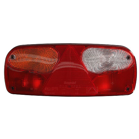Stop spate Rear lamp L ECOPOINT I 24V with indicator with fog light reversing light with stop light parking light with plate lighting triangular reflector connector: ASS2 7PIN ASPOCK A25-2201-007