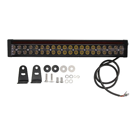 Far Universal headlamp long-range LED 12/24V width 538mm height 98mm depth: 942mm transparent aluminium neagra high beam flash light WAS 1544 DARK W221.2