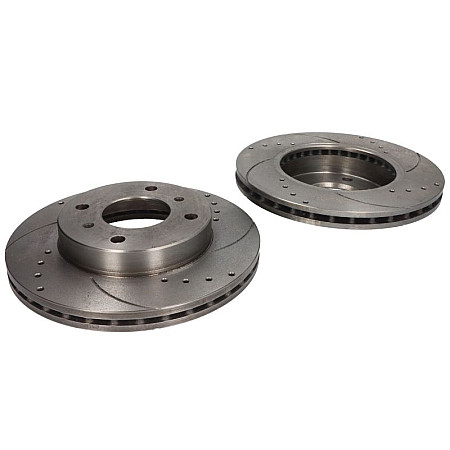 Disc frana de performanta High-efficiency brake disc SPEEDMAX Cut-Drilled  L/R outer diameter 257 mm thickness 22 mm 2pcs INFINITI G20 NISSAN 200SX 240SX ALMERA II PRAIRIE PRO 1.5-2.5 07.88-11.06 SPEEDMAX C31056JCTUOTUV