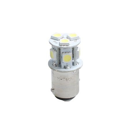 Bec incandescent LED light bulb LED 2pcs P21/5W 24V max. 19W light colour white socket type BAY15D no road approval for vehicles without CAN-Bus M-TECH LB989W