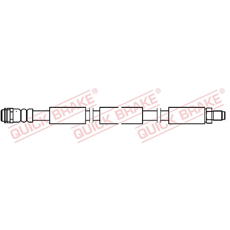 Furtun frana Furtun/conducta de frana flexibil Fata Dreapta/Stanga lungime 365mm M10x1/M10x1 MERCEDES C A205 C C205 C T-MODEL S205 C W205 1.5-3.0 12.13- QUICK BRAKE QB32.424