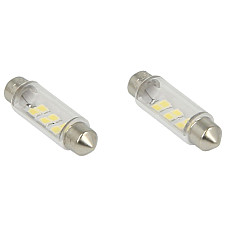 Bec incandescent LED light bulb LED 2pcs C5W 12V max. 1W light colour white socket type SV85-8 length: 41mm no road approval for vehicles without CAN-Bus M-TECH LB091W