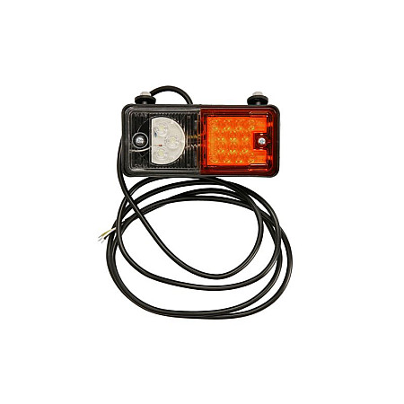 Semnalizator Indicator lamp front R glass colour: orange/white LED parking light WAS 491 W07DP