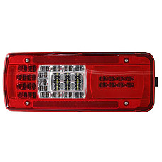 Stop spate Rear lamp L LC11 LED 24V with plate lighting reflector side clearance connector: Side HDSCS 8PIN  IVECO STRALIS I 02.02- VIGNAL VAL160080