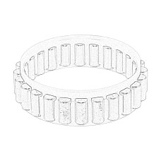 Lagar, cutie de viteza Roll bearing gearbox C546.6.40 M40 right side CITROEN JUMPER FIAT DUCATO PEUGEOT BOXER 2.0D-3.0D 04.06- OE FIAT 55560093