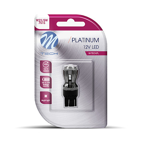 Bec incandescent LED light bulb blister pack 1pcs 12/24V no road approval for vehicles with CAN-Bus red M-TECH LB823R-01B