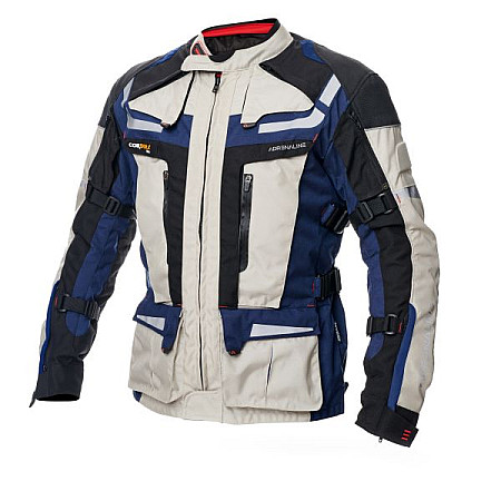 Jachete textile Jackets touring ADRENALINE CAMELEON 2.0 PPE colour beige/navy blue size 2XL ADRENALINE A0251/20/30/2XL
