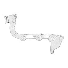 Suport, bara protectie Suport bara Spate Dreapta latura plastic FORD FOCUS III FORD USA FOCUS 1.0-Electric 07.10- OE FORD 1740114