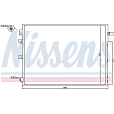Condensator, climatizare A/C condenser with dryer RENAULT FLUENCE Electric 02.12- NISSENS NIS 940397