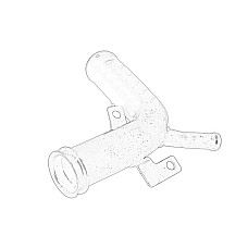Radiator Furtun Sistem de racire teava metalica between water pump and thermostat housing CHRYSLER PT CRUISER SEBRING DODGE STRATUS STRATUS II 2.4/2.7 01.00- CHRYSLER 04621491AB