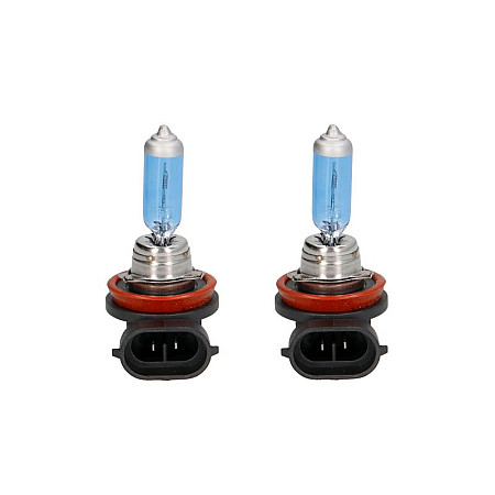 Bec, lampa frana / lampa spate Light bulb halogen 2pcs H8 Ultra White 12V max. 35W light colour white max. 5000K socket type PGJ19-1 no road approval contains 2 cores M-TECH PTZUW8-DUO