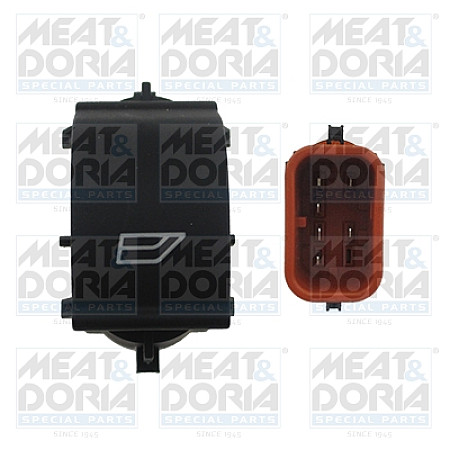 Comutator,macara geam Comutator macara geam Fata Dreapta  FORD C-MAX II FOCUS III GRAND C-MAX TOURNEO CONNECT V408 NADWOZIE WIELKO TRANSIT CONNECT TRANSIT CONNECT V408/MINIVAN 1.0-Electric 04.10- MEAT &amp; DORIA MD26187