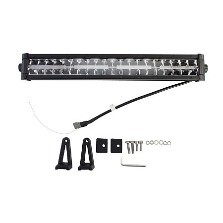 Lampa frontala PL Lampa dalekosiezna Osram LED number of diodes: 40 power max: 120W voltage: 10/32V Approval ECE R112 Approval ECE R10 waterproof shape Straight length559mm width84mm height75mm M-TECH TUOLOWLO410