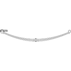 Pachet arc cu foi Leaf spring rear no.of blades: 2x715 CITROEN JUMPER II FIAT DUCATO PEUGEOT BOXER 2.0D-3.0D 04.06- LS GERMANY 673270-LS