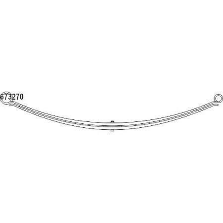 Pachet arc cu foi Leaf spring rear no.of blades: 2x715 CITROEN JUMPER II FIAT DUCATO PEUGEOT BOXER 2.0D-3.0D 04.06- LS GERMANY 673270-LS