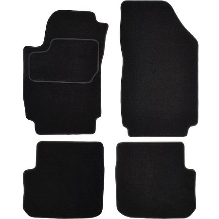 Covoras podea textil Floor mats Velours 4 pcs front/rear set colour neagra FIAT STILO 10.01-04.07 Saloon for 3-door version MAMMOOTH MMT A041 FIA255 PRM 01