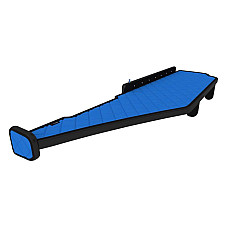Raft interior cabina ofer Raftul cabinei cabina lata 250 cm lung Panou LED lumina alba lung culoare: albastru serie: ELEGANCE MERCEDES F-CORE F-CORE FT11 BLUE