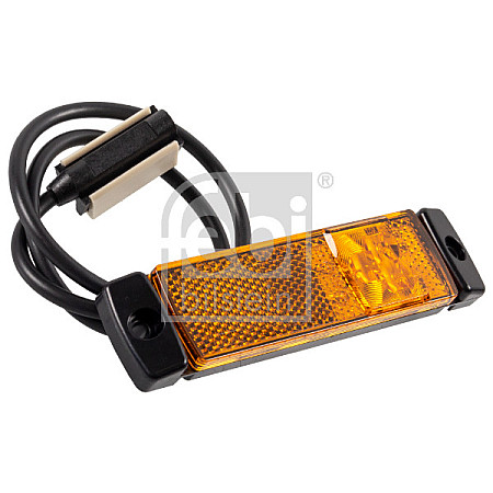 Lumina de delimitare Outline marker lights L/R shape: rectangular orange LED height 32mm width 130mm depth 14/130mm surface hose length 500 no hanger 12/24V connector: CLICK-IN IPIP67 FEBI BILSTEIN 173970