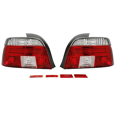 Stop spate Rear lamp L/R LED/P21W red/transparent with fog light reversing light  BMW 520 d 520 i 523 i 525 d 525 i 525 td 525 tds 528 i 530 d 530 i 535 i 540 i M5 DEPO 444-1917PXUE