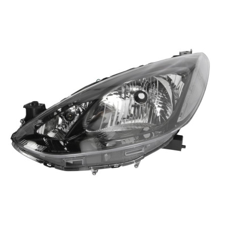 Far Lampa frontala Stanga H4 electric cu motor culoare insert: negru MAZDA 2 TYC TYC 20-12032-15-2