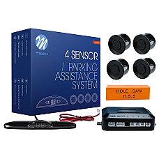 Set sensor parcare Parking sensor set CP24B rear 4 pcs display/horn colour: neagra sensor diameter: 215 mm compatible with towing tongue: no 12 V possibility of painting M-TECH MMT O158 CP24B