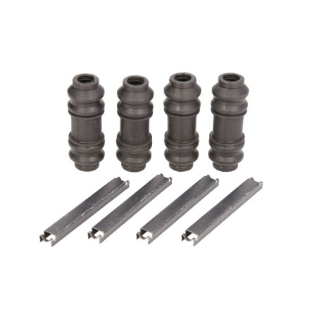 Set accesorii, placute frana Kit montare placute frana Spate cu capace de ghidare a etrierului setat pe vehicul  CHRYSLER PACIFICA JEEP CHEROKEE LIBERTY WRANGLER II 2.4-4.0 01.01- BBP 5753BBP