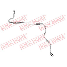 Furtun frana Furtun/conducta de frana Spate Stanga lungime 650mm M10x1/M10x1 CITROEN C3 PICASSO PEUGEOT 207 1.2-1.6D 02.06- QUICK BRAKE QB96.017