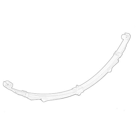 Pachet arc cu foi Leaf spring FIAT 126 600/650/700 09.72-09.00 OE FIAT 46575531