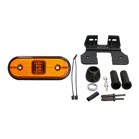 Lampa gabarit Outline marker lights L/R orange LED height 44mm width 119mm depth 18mm surface no hanger 24V no wire ASPOCK A21-2000-035