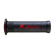 Manson ghidon diametru 22; 24mm lungime 120mm Road colour: neagra/red (2 pcs.) ARIETE 02642-RN