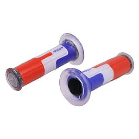 Manson ghidon diametru 22; 24mm lungime 120mm Road colour: blue/red/white, Harri's (2 pcs.) ARIETE 01687-BRA