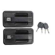 Maner usa Seturi de minere Fata Dreapta Stanga extern cu gaura pentru incuietoare negru se potriveste CITROEN C25 FIAT DUCATO TALENTO PEUGEOT J5 18 25D 0981 0794 MIRAGLIO 80 352