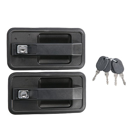 Maner usa Seturi de minere Fata Dreapta Stanga extern cu gaura pentru incuietoare negru se potriveste CITROEN C25 FIAT DUCATO TALENTO PEUGEOT J5 18 25D 0981 0794 MIRAGLIO 80 352