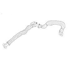 Conducta tubulara, Supapa-AGR Conducta de recirculare fumului evacuare FORD TRANSIT 2.0D 08.00-05.06 OE FORD 1430287