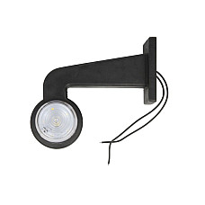 Lampa gabarit Outline marker lights L Red/White LED on long arm 12/24V white lampshade WAS 543L/II W74.1