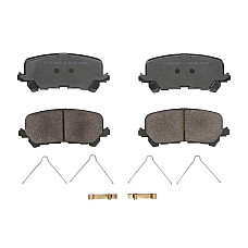 Set placute frana,frana disc Brake pads set rear no ECE R90 certification ACURA MDX HONDA PILOT RIDGELINE 3.0/3.5 11.13- USA PMD1724AT