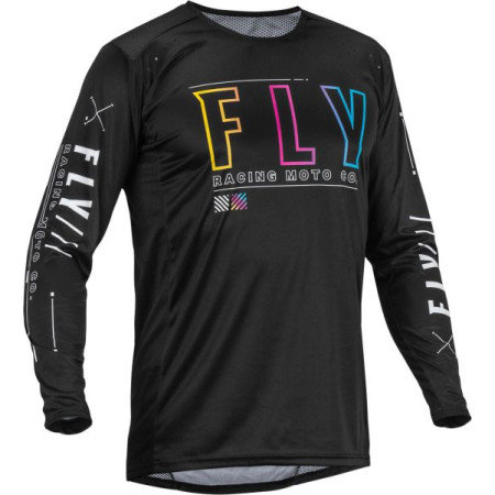 Camasa tricou off road FLY RACING LITE SE AVENGE SUNSET culoare negru marimea 376 725