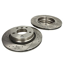Disc frana de performanta High-efficiency brake disc 2pcs SPEEDMAX Cut-Drilled rear  L/R outer diameter 294 mm thickness 19 mm BMW 3 E46 2.0-3.0D 02.98-05.05 SPEEDMAX 5201-01-0832PTUOTUV