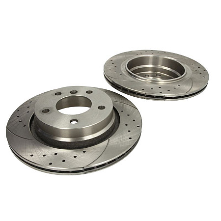 Disc frana de performanta High-efficiency brake disc 2pcs SPEEDMAX Cut-Drilled rear  L/R outer diameter 294 mm thickness 19 mm BMW 3 E46 2.0-3.0D 02.98-05.05 SPEEDMAX 5201-01-0832PTUOTUV